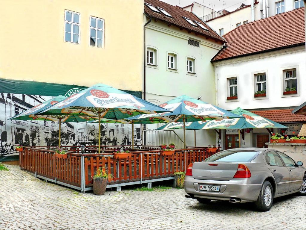 Hotel U Salzmannu Plzen Bagian luar foto