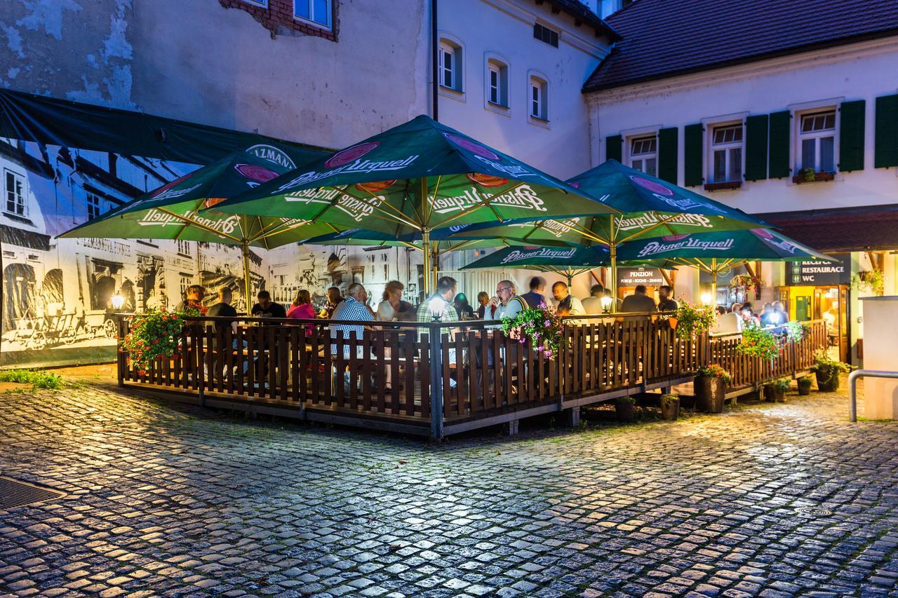 Hotel U Salzmannu Plzen Bagian luar foto