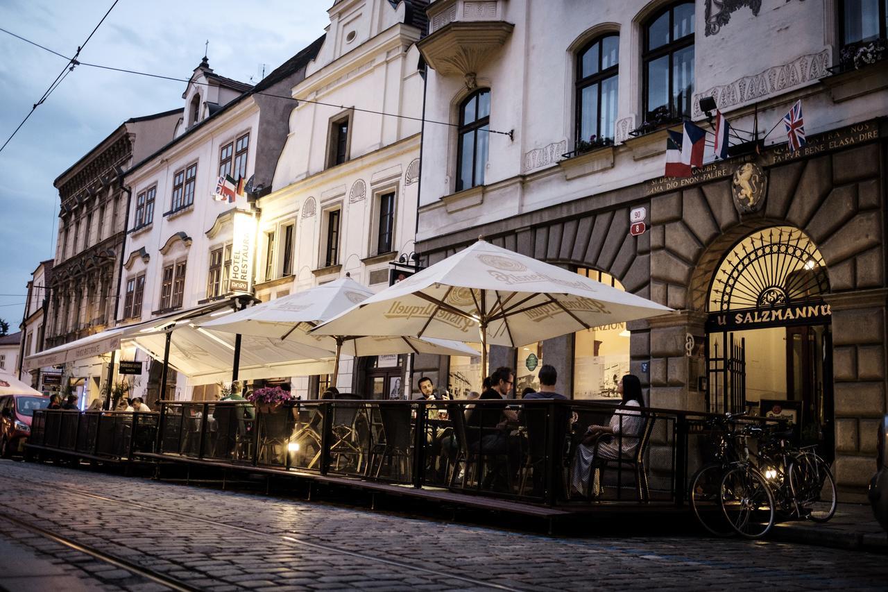 Hotel U Salzmannu Plzen Bagian luar foto